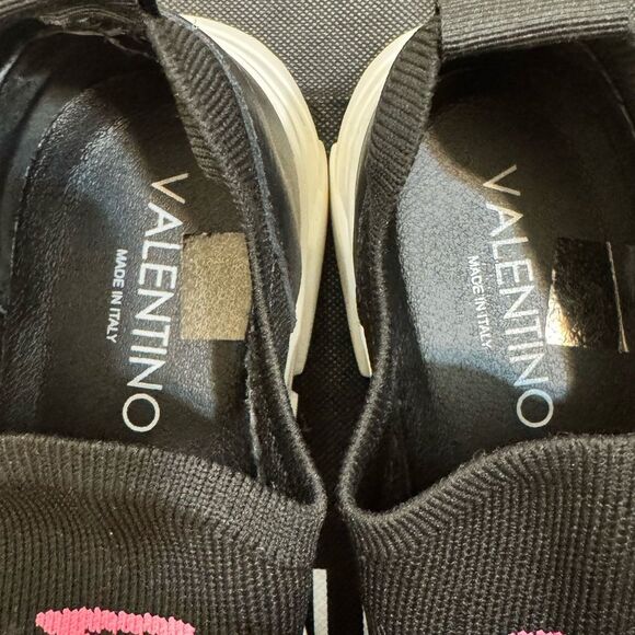VALENTINO By Mario Valentino Sneakers Size 8 / 38 Black - Picture 6 of 8